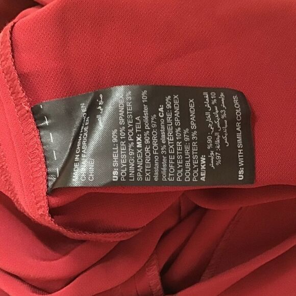 NEW white house black market Wine Red Convertible Split Leg Jumpsuit 00 - Picture 15 of 16